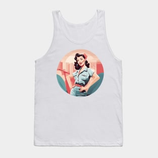 Cobalt Couture Navy Trendsetter Pin Up Girl Tank Top